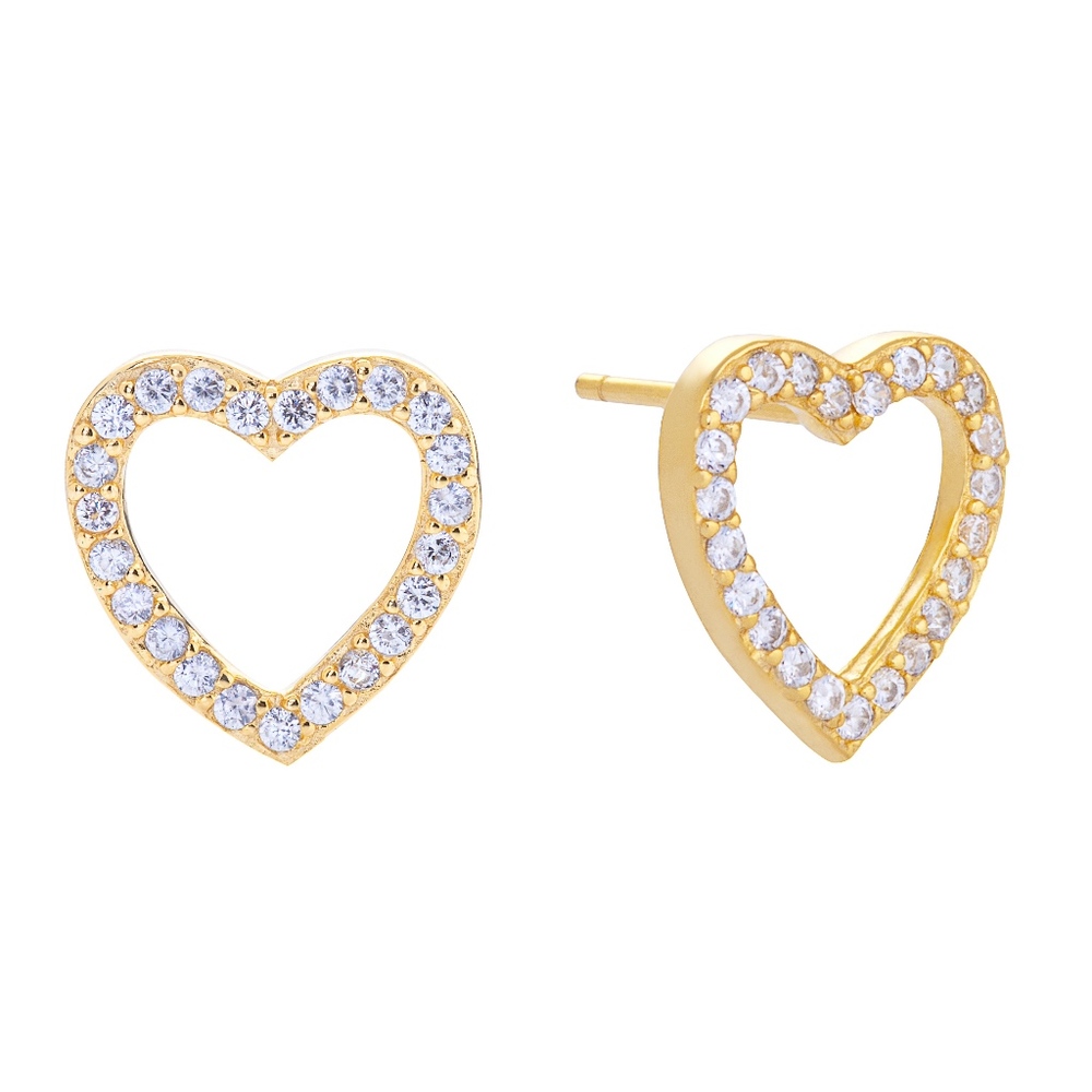Gold Flower Studs Earrings For Women